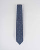 Original Grenadine Silk Tie - Grey with White Flowers