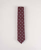 Bouclé Silk Tie - Burgundy Micro Flower